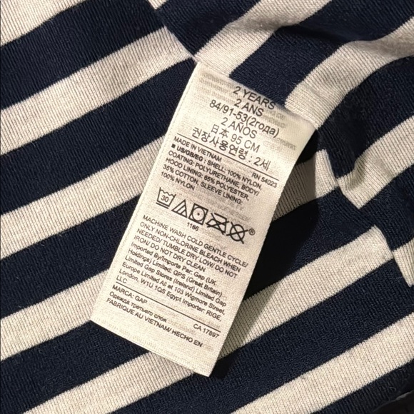 Kids size 2 Navy Kids Hooded raincoat - Picture 4 of 4